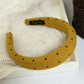 Vintage Polka Dots Non-Slip Wide Headband 6W6HBD327
