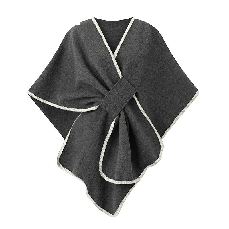 Shawl Wrap Poncho Sweater - DippedShop Wholesale - #9299