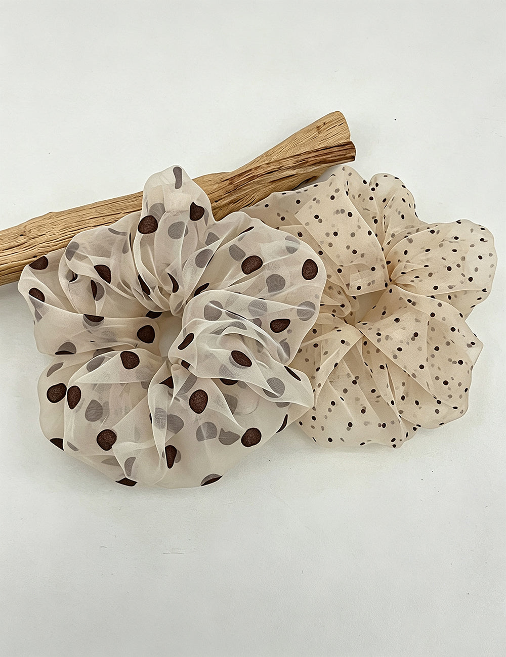 Polka Dot Mesh Organza Scrunchie 6W6HSR462