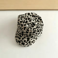 Fashion Ruched Leopard Print Flat Baseball Cap 6W6HAT795