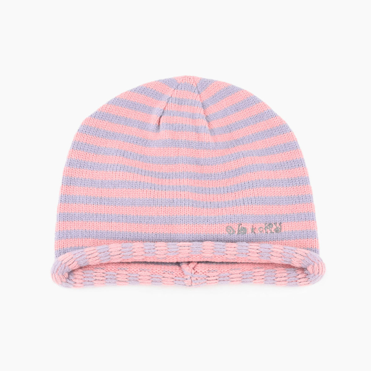 Trendy Striped Color Contrast Knit Beanie 6W6HAT647