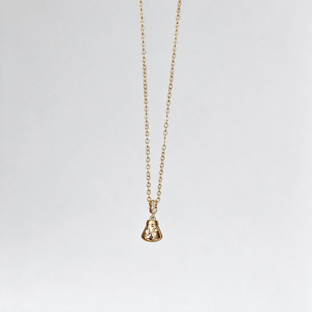Flower Teardrop Pendant Necklace - DippedShop Wholesale - #6851