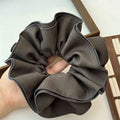 Minimalist Solid Color Double Layer Scrunchies 6W6HSR352