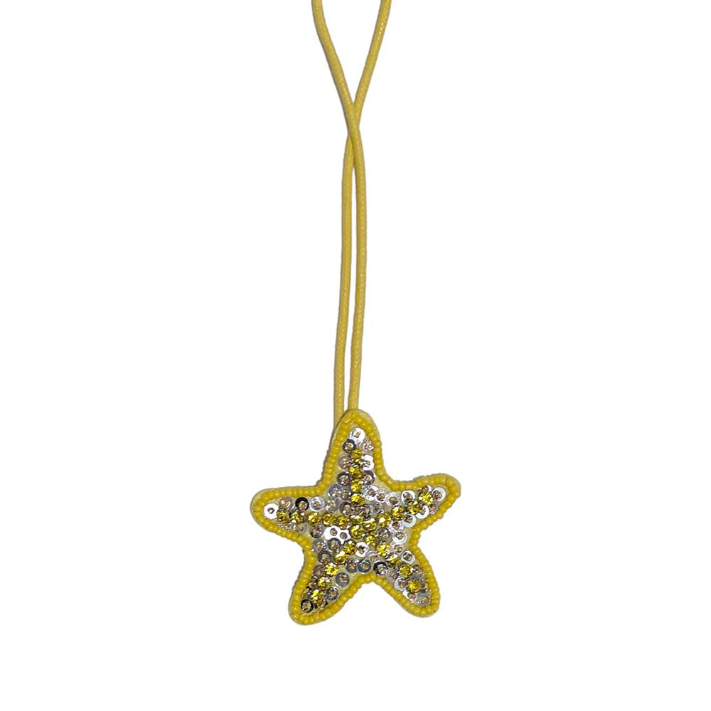 Chic Pearl Rhinestones Starfish Pendant Keychain 6W10BBC805