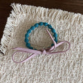 Refined Color Block Bowknot Elastic Hair Tie MK2BLW6W6HHT18