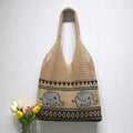 Retro Elephant Knitted Hollow Shoulder Bag 6W10BBG1795
