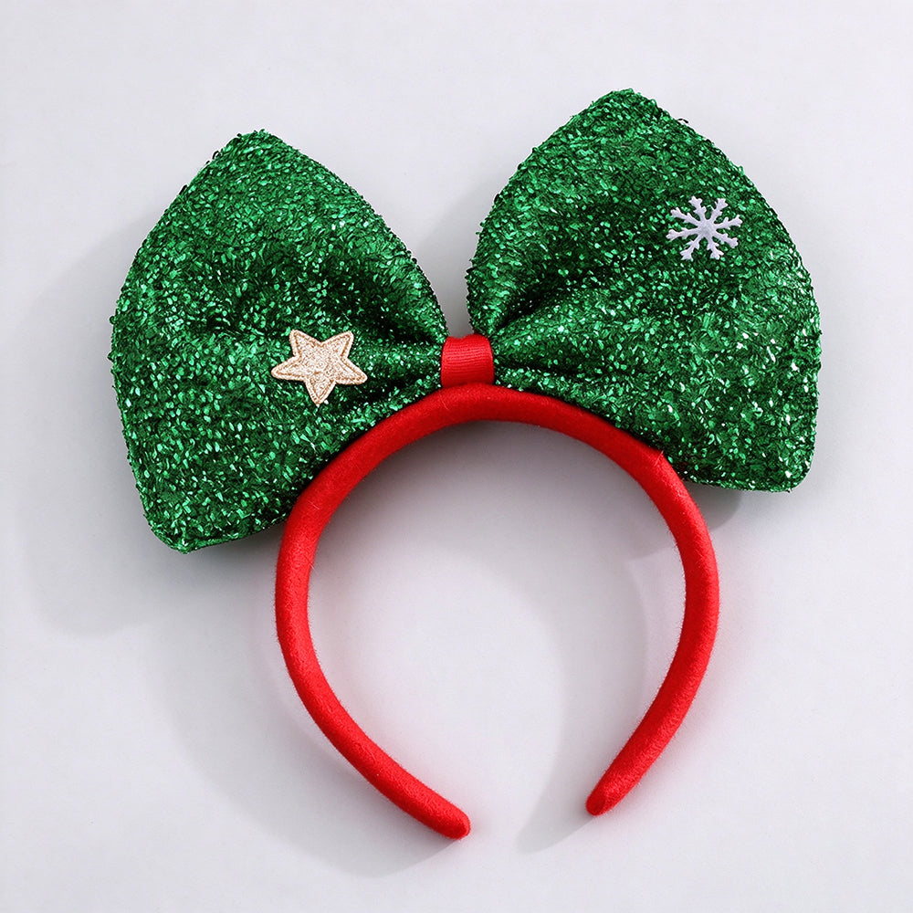 Glitter Sequin Bow Headband - DippedShop Wholesale - #5139