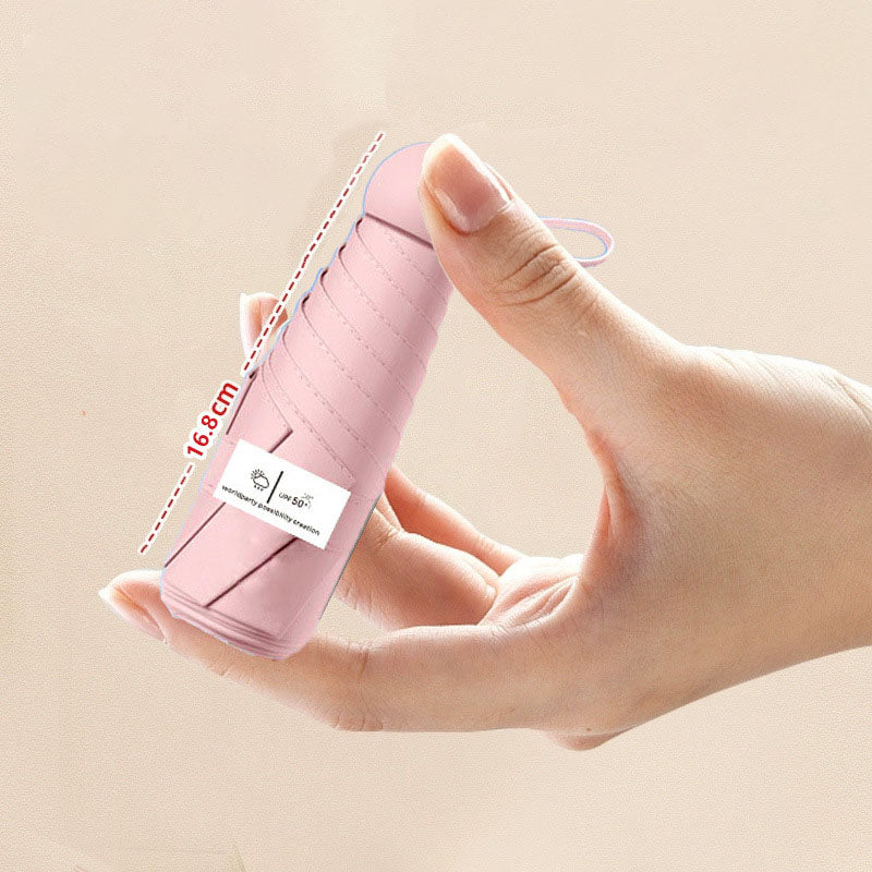 Simple Solid Color Portable Compact Mini Umbrella MK2MBFN6Z11UL06