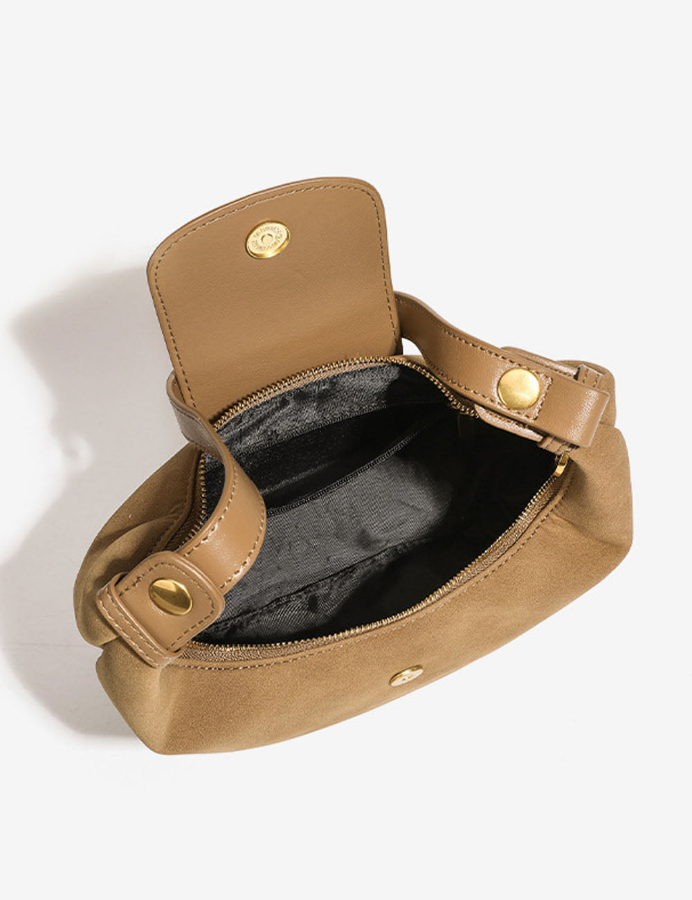Suede Dumpling Handbag - DippedShop Wholesale - #2931