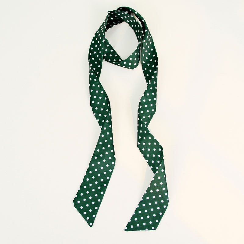 Stylish Color Block Polka Dots Silk Scarf 6W6NSI227