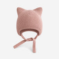 Simple Solid Color Cat Ears Earflap Knit Beanie 6W6HAT635