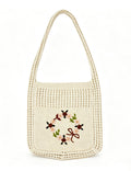 Crochet Floral Shoulder Bag - DippedShop Wholesale - #0195