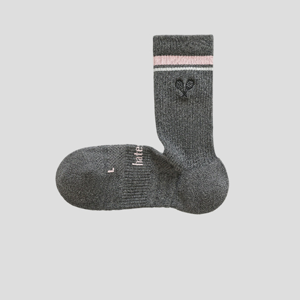 Simple Color Block Heart Embroidery Knit Socks 6W8FSO1006