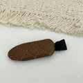 Minimalist PU Leather No-Crease Snap Hair Clip 6W6HCP1621