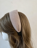 Fine Striped Headband Ruffled Scrunchie MK2BW6W6HSR41