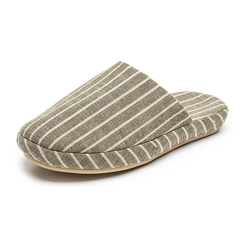 Fashion Striped Non-Slip Soft Indoor Slippers 6W8FSP293