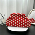 Stylish Woven Polka Dot Cloud Clutch Handbag 6W10BBG1869