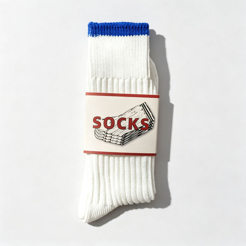 Color Block Cotton Crew Socks - DippedShop Wholesale - #5603