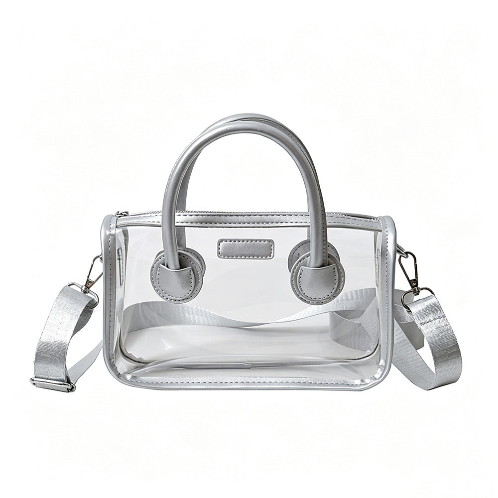 Casual Transparent Color Block Crossbody Bag 6W10BBG2128