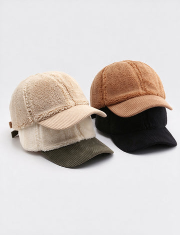 Sherpa Corduroy Baseball Cap - DippedShop Wholesale - #0307
