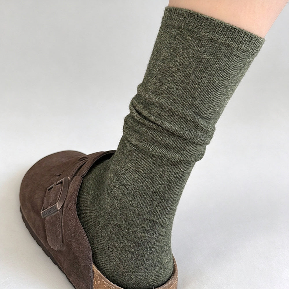 Cotton Slouchy Crew Socks - DippedShop Wholesale - #8579