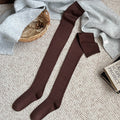 Simple Solid Color Over Knee High Socks 6W8FSO1008