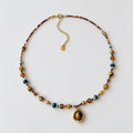 Tiger Eye Beaded Necklace - DippedShop Wholesale - #0483