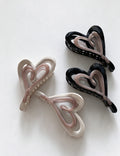 Hollow Heart Hair Claw - DippedShop Wholesale - #5059