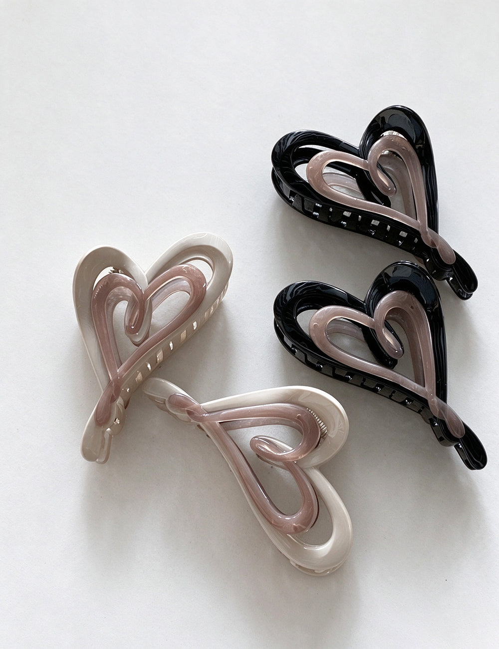 Hollow Heart Hair Claw - DippedShop Wholesale - #5059