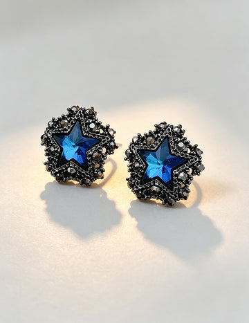 Luxury Star Rhinestone Crystal Stud Earrings 6W6JER715
