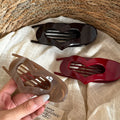 Simple Hollow Out Heart Acetate Hair Claw 6W6HCP1647