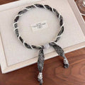 Stylish Pearl Twist Cashew Print Silk Scarf MK2BLW6W6NSI35