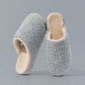 Soft Fleece-Lined Solid Color Winter Slippers 6W8FSP294