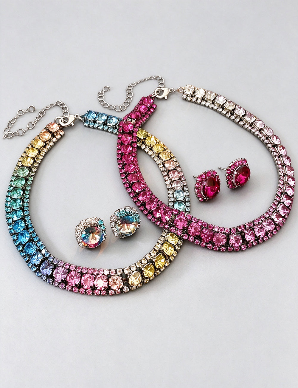 Elegant Geometry Rhinestone Choker Necklace 6W6JNC956