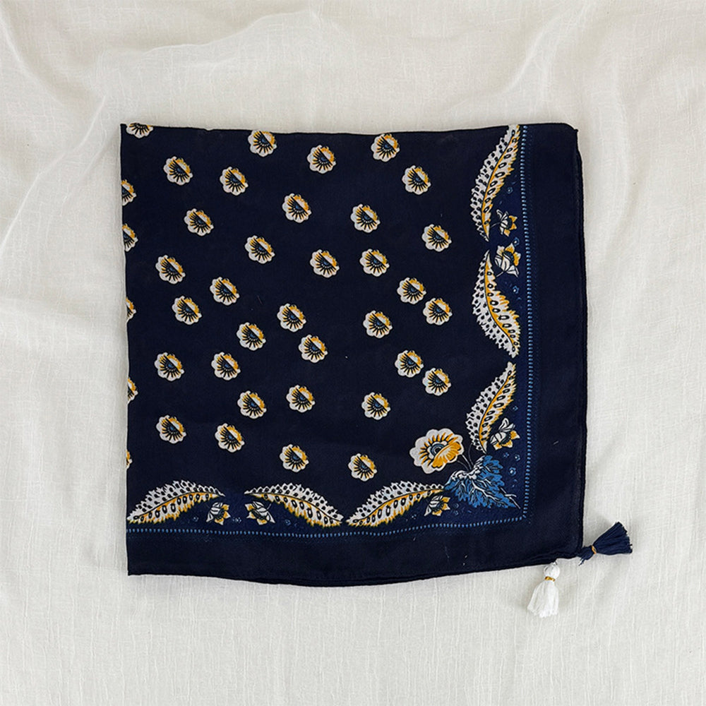 Vintage Flower Print Headscarf Square Scarf 6W6NSC214
