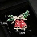 Cute Christmas Hat Bell Series Brooch Pins 6W6JPB60