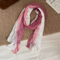 Simple Color Block Soft Versatile Long Scarf 6W6NSC227