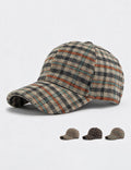 Plaid Curved Brim Baseball Cap - DippedShop Wholesale - #5571