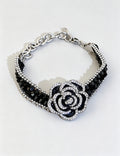 Elegant Rhinestones Camellia Chain Bracelet 6W6JBR683