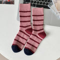 Striped Rib Knit Socks - DippedShop Wholesale - #5379