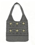 Sweet Floral Crochet Hollow Shoulder Bags 6W10BBG1576