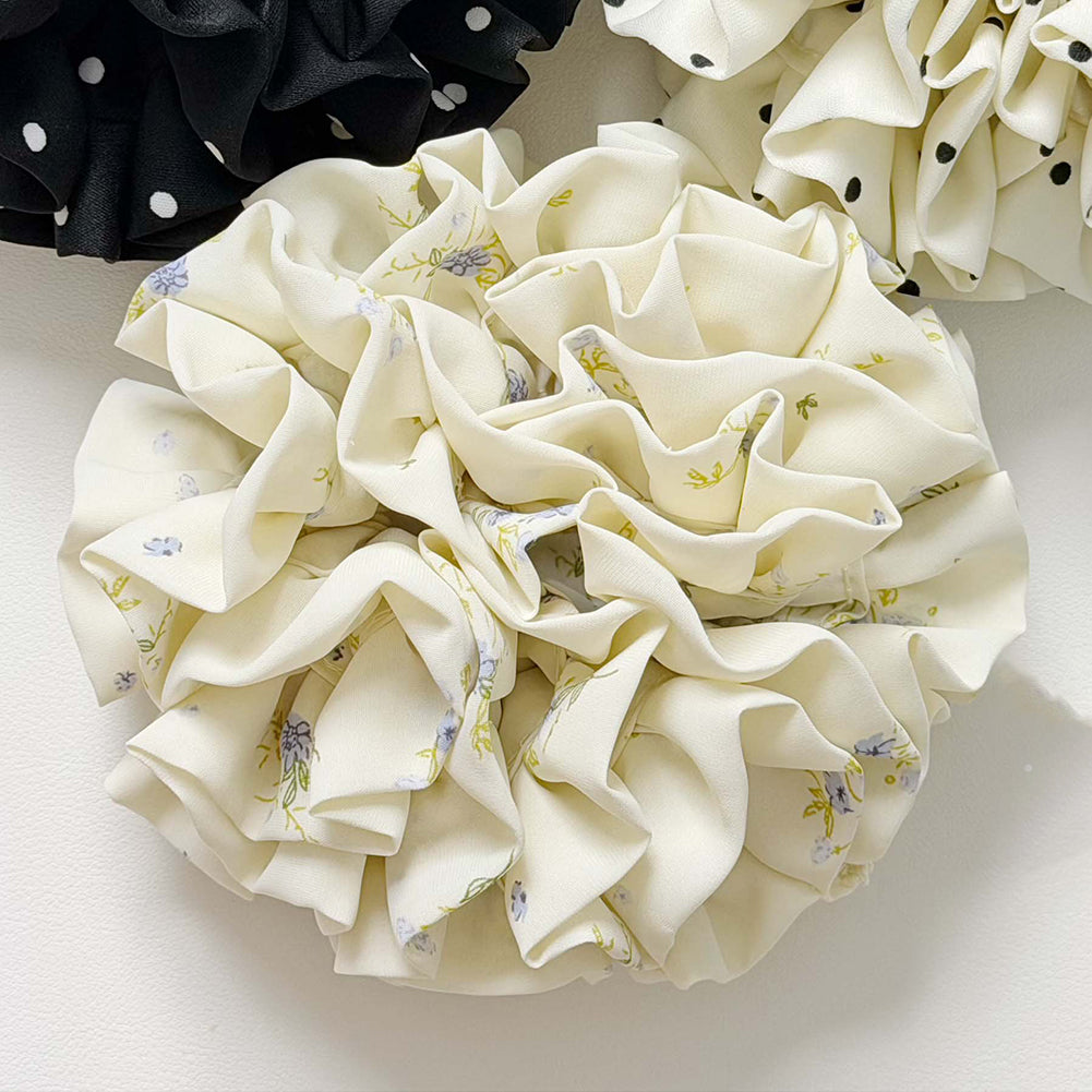 Sweet Floral Print Hydrangea Style Elastic Scrunchies 6W6HSR487
