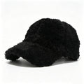 Winter Solid Color Fuzzy Plush Baseball Cap 6W6HAT801