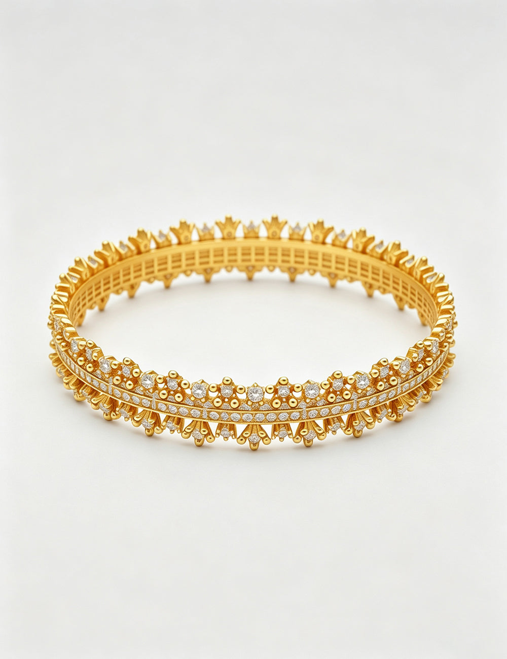 Retro Gold Plated Lace Hollow Buckle Bracelet 6W6JBR685