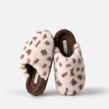 Fuzzy Plush Leopard Print Warm Indoor Slippers 6W8FSP284