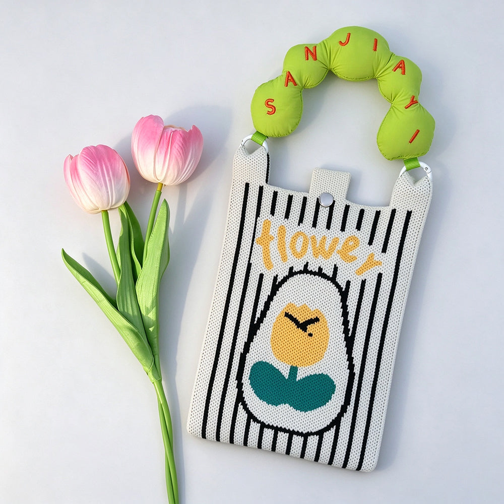 Funny Knit Cartooon Print Crossbody - DippedShop Wholesale - #2739