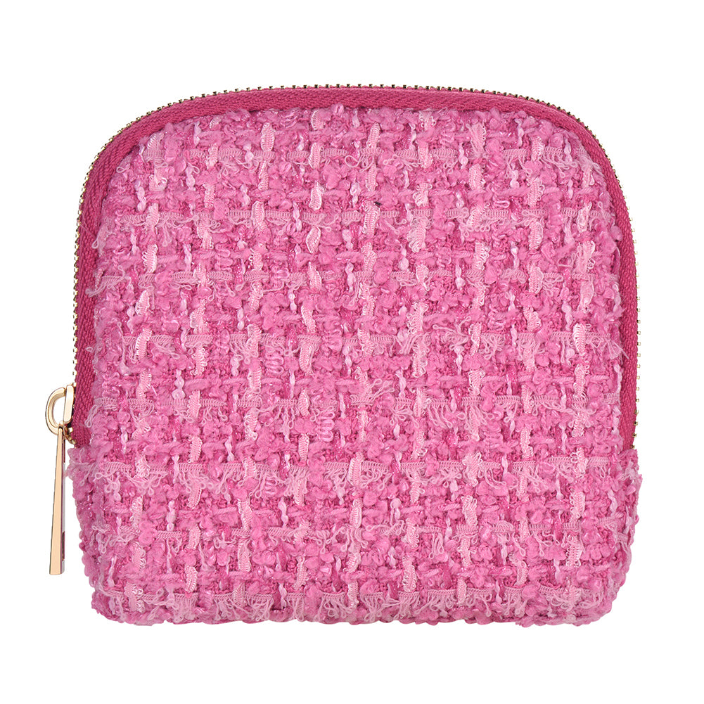 Tweed Jewelry Organizer Pouch - DippedShop Wholesale - #4963
