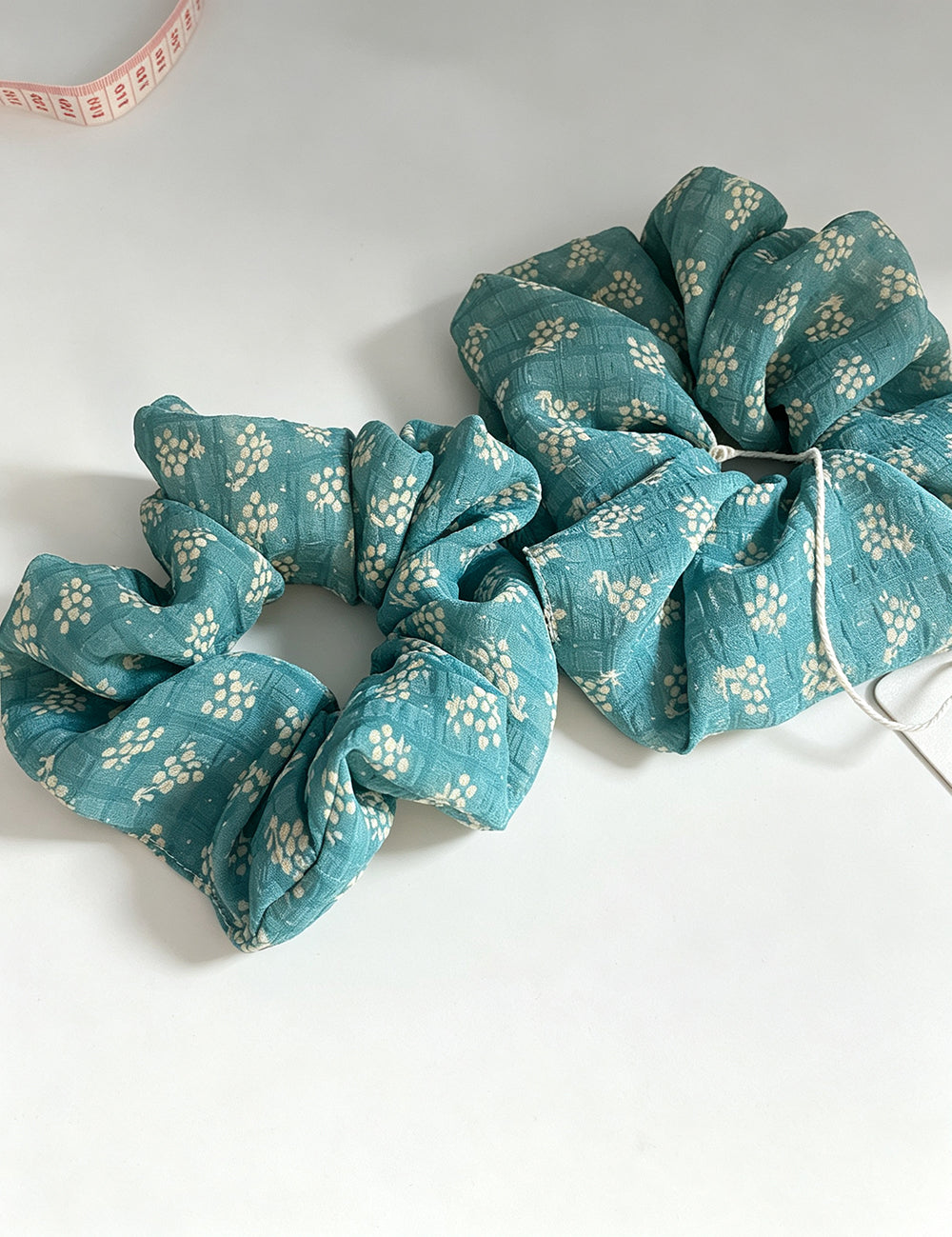 Sweet Floral Print Ruffled Scrunchies 6W6HSR496