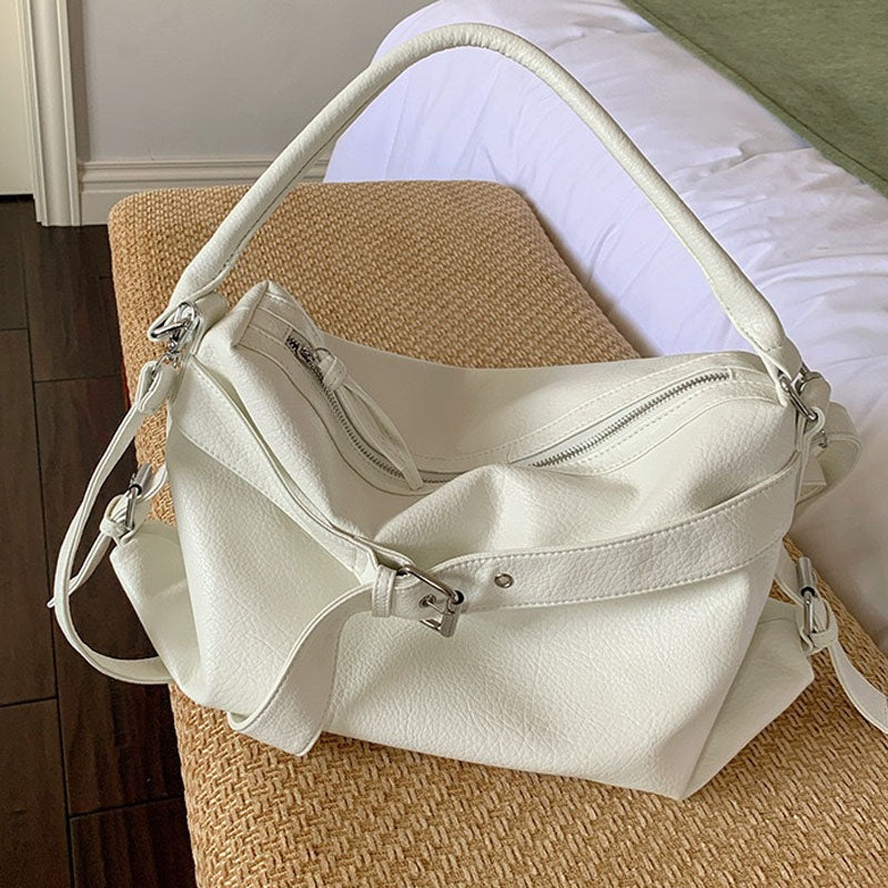 Solid Color PU Shoulder Bags - DippedShop Wholesale - #1475