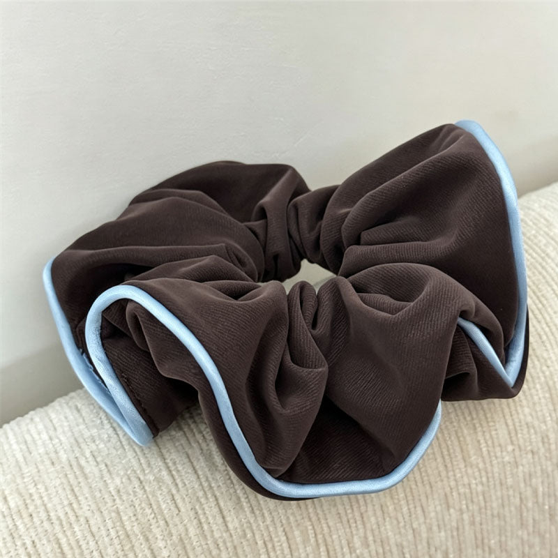 Classic Color Block PU Hair Scrunchies 6W6HSR357